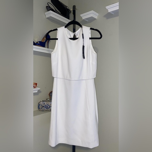 Elie Tahari Kristine Georgette Dress with Popover - Occasion Wear - Picture 6 of 14